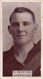 1933 Wills's Victorian Footballers (Small) #32 Norm Beckton Front